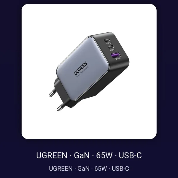 מטען GaN 65W של UGREEN