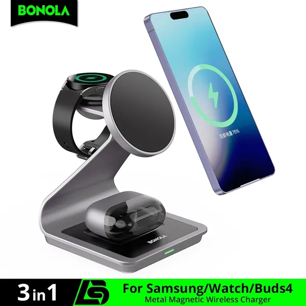 עמדת טעינה מגנטית 3-ב-1 Bonola