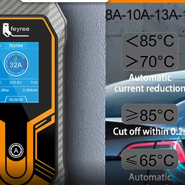 עמדת טעינה ניידת לרכב חשמלי Feyree 7kW