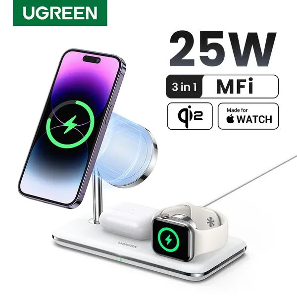 עמדת טעינה 3 ב-1 UGREEN MagSafe