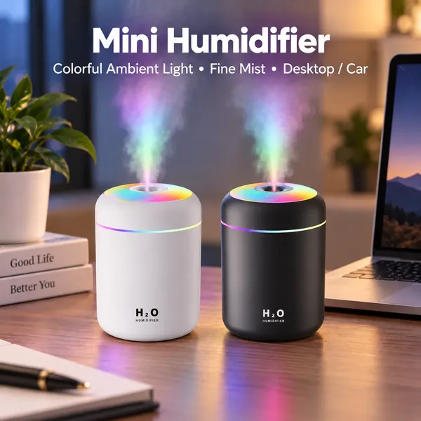 מכשיר אדים מיני USB עם מפיץ ניחוחות