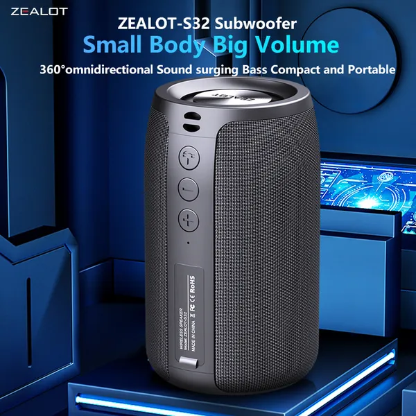 רמקול בלוטות׳ חיצוני ZEALOT S32 עם בס
